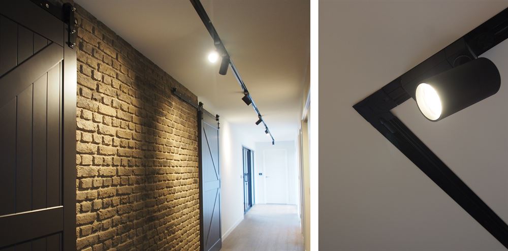 Hallway Track Lighting LED Track Lighting Heads Dimmable, H Type Track
