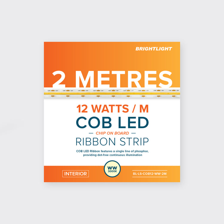 12W/m COB | IP20 | 2 METRE PACK