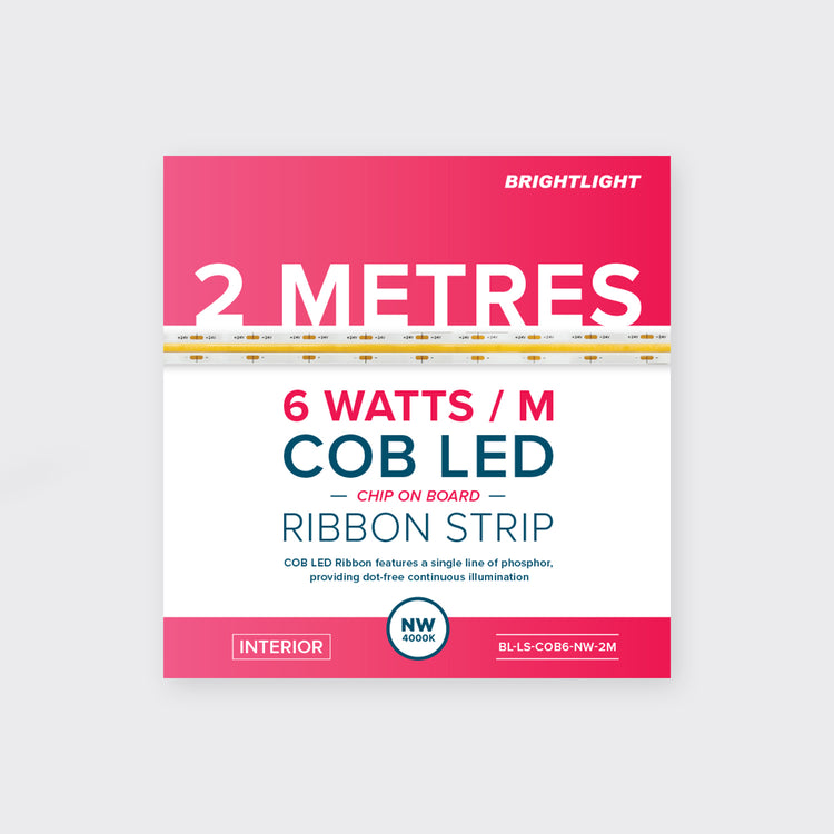6W/m COB | IP20 | 2 METRE PACK
