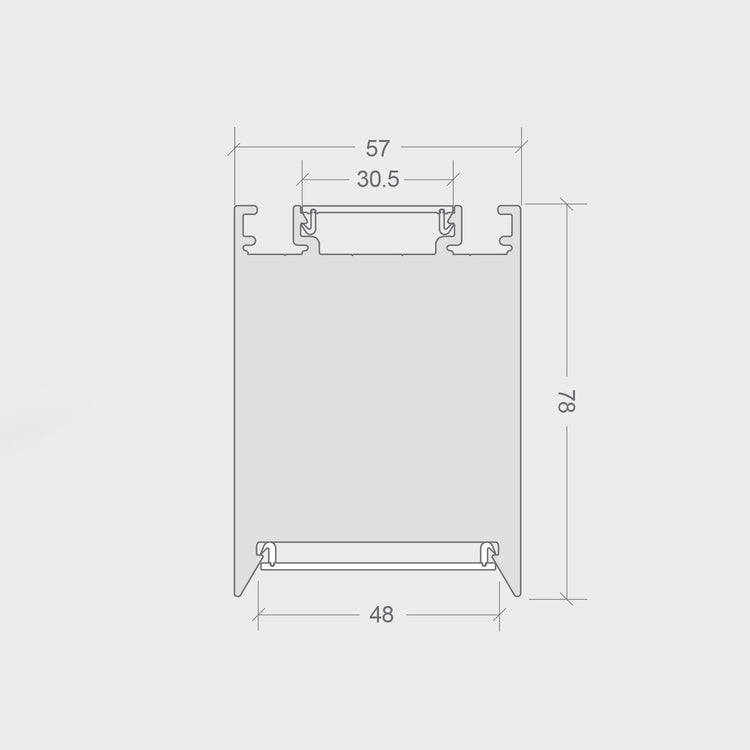 HIGHLINE 05 78mm Luminaire | 1000–3000mm