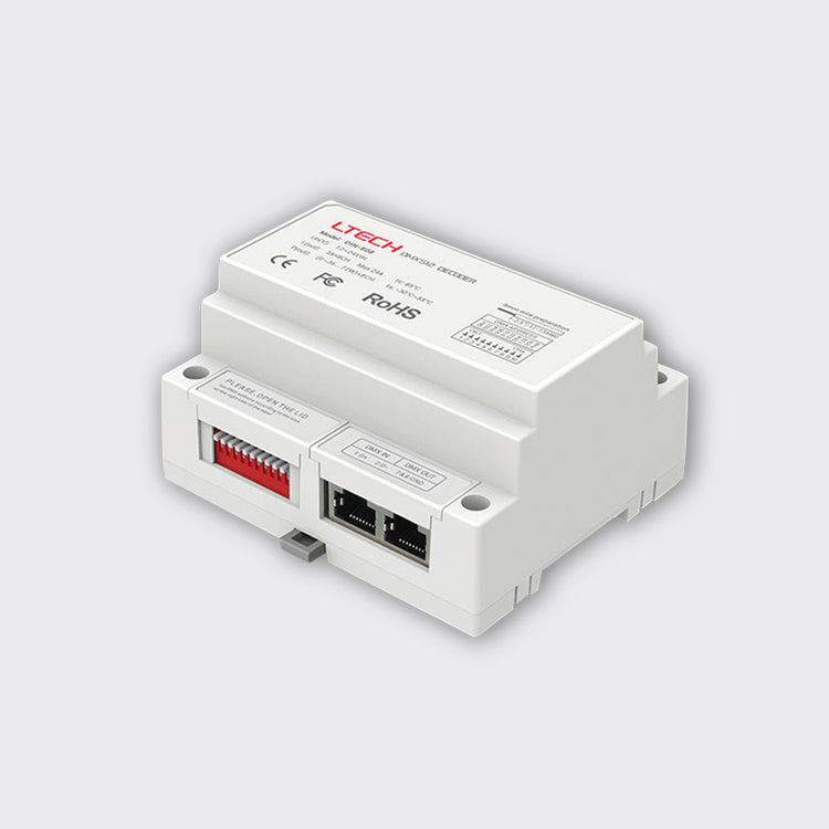 8 × 3A DIN Rail DMX Decoder