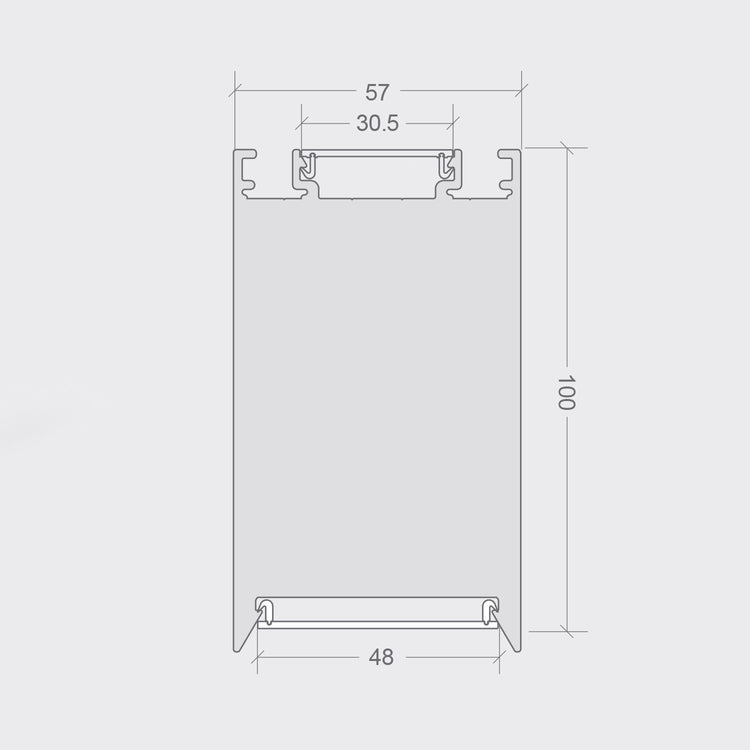HIGHLINE 05 100mm Luminaire | 1000–3000mm