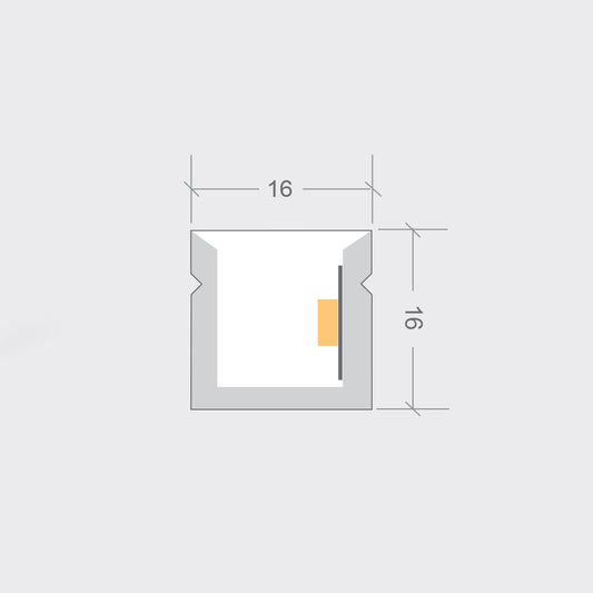 16×16mm 14.4W/m FlexCore | HB | RGBW