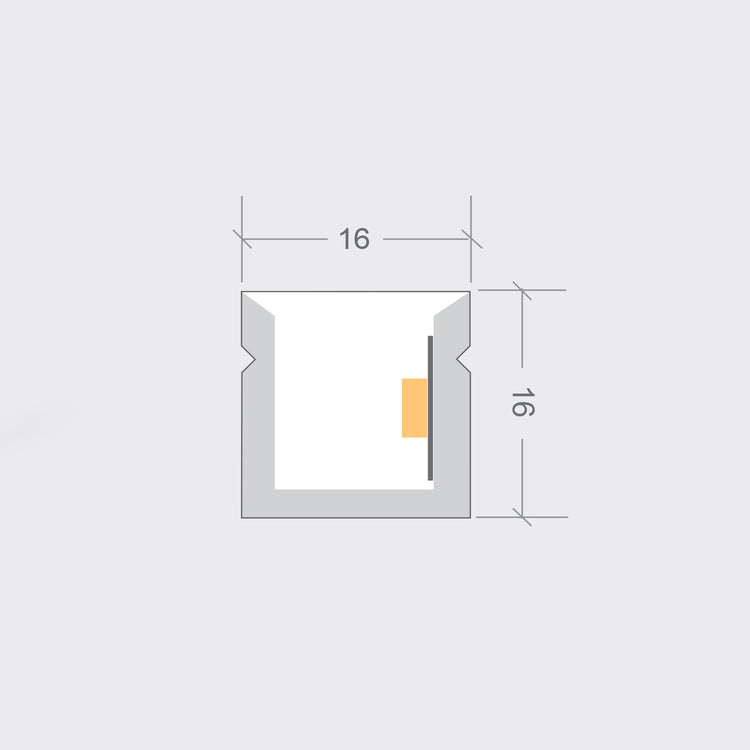 16×16mm 14.4W/m FlexCore | HB | RGBW